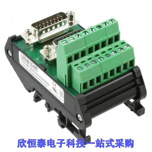 DSUB-15-MF连接器 《 INTERFACE MOD DSUB 15PS 14-22AWG    》
