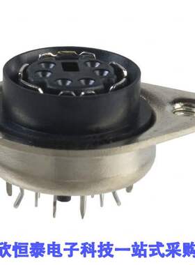 5750131-2连接器 《 CONN RCPT FMALE MINI DIN 6P SLDR    》