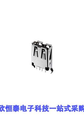 1734366-2连接器 《 CONN RCPT USB2.0 TYPEA 4POS VERT    》
