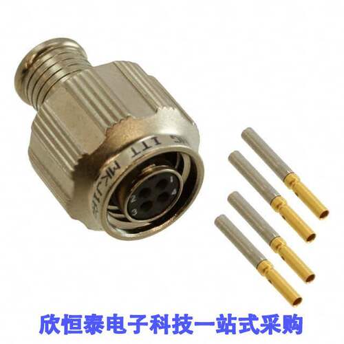 MKJ1A6F6-4SA连接器 《 CONN PLUG FMALE 4POS GOLD CRIMP    》