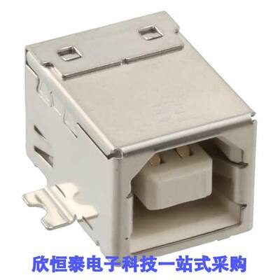 1734346-4连接器 《 CONN RCPT USB2.0 TYPEB 4P SMD RA    》