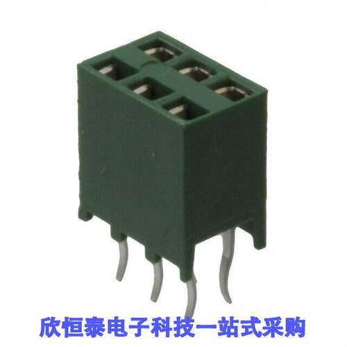215309-3连接器 《 CONN RCPT 6POS 0.1 GOLD PCB    》