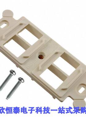 NK4106MFIW连接器 《 MOD FRAME SNGL GANG 4PORT WHITE    》