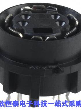 750315-1连接器 《 CONN RCPT FMALE MINI DIN 4P SLDR    》