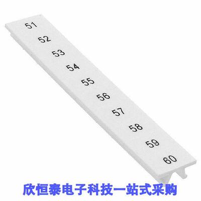 0808697:0051连接器 《 ZA【 STRIP 10-SECTION WHITE    》