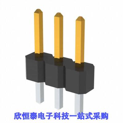 PCC03SAAN连接器 《 CONN HEADER VERT 3POS 2.54MM    》