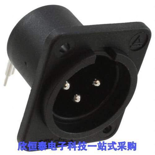 PD3MRMS2连接器 《 CONN RCPT MALE XLR 3POS SOLDER    》