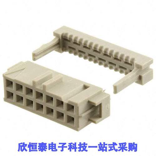 1-215882-4连接器 《 CONN RCPT 14POS IDC GOLD    》