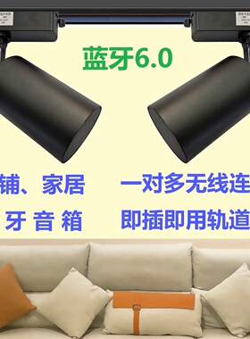 一对多店铺轨道式蓝牙音箱家居吸顶式磁吸背景音乐射灯款音乐喇叭