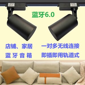 一对多店铺轨道式蓝牙音箱家居吸顶式磁吸背景音乐射灯款音乐喇叭