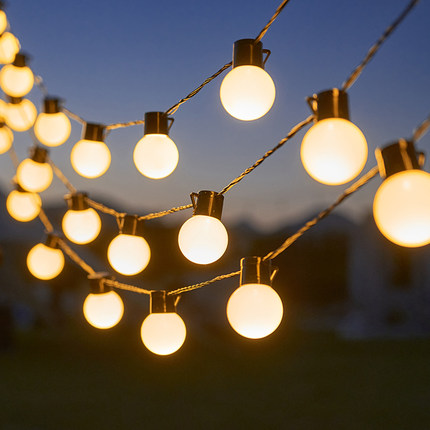 户外露营防水led彩灯串灯野营天幕帐篷装饰灯夜市摆摊布置氛围灯