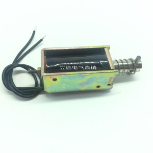 MQ8-Z407直流电磁铁DC407 推拉式 框架式 行程8mm DC12V 24V