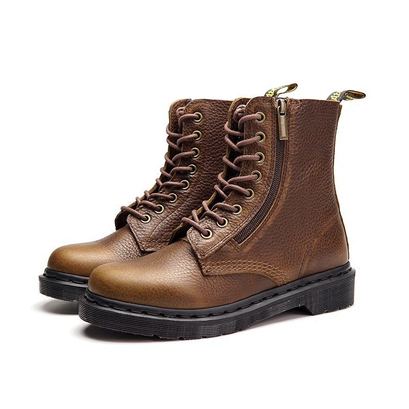 【张三疯定制】1460高帮固特异马丁靴男侧拉链棕色短靴女机车靴子在类目 流行男鞋, 靴子, 马丁靴中 - 来自Buy2taobao.com提供专业的淘宝代购服务