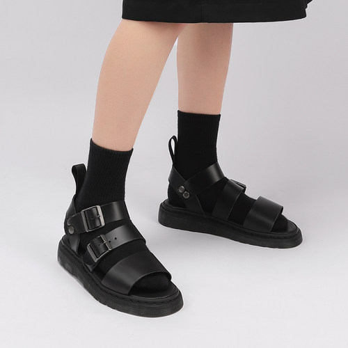 【固特异工艺】夏季马丁扣带凉鞋