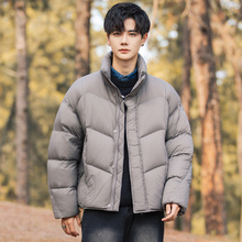 高充绒重磅加厚立领短款羽绒服男冬季新款潮流痞帅保暖面包服外套