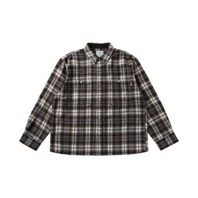 TBRE春秋内搭外穿格仔衬衫外套