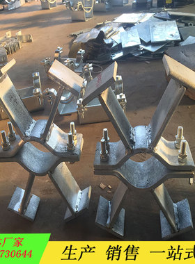 XZ2.245H273R双径向限位支座 J4T型管托加筋管夹型DN200DN600定制