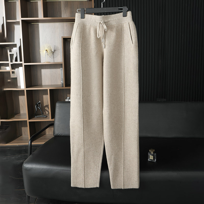 秋冬新款男士羊绒裤经典直筒