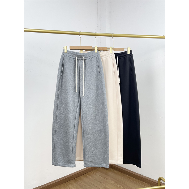 C1米妮加绒直筒裤国内2025冬新款女士减龄休闲款长款通勤百搭三色