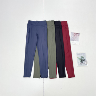 外单九分裤 高弹性骑行裤 长裤 女休闲运动裤 高货瑜伽裤 Y1知名大牌