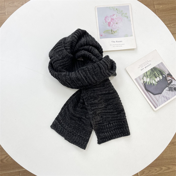 E1低调质感担当~she货25冬新款男女同款针织围巾百搭围脖长款版型