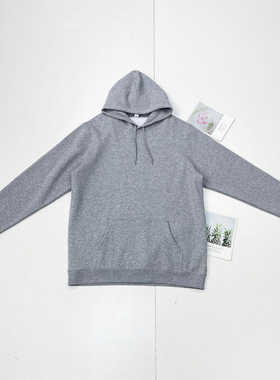 F3仅2XL特惠清仓原79~澳洲大牌外贸男士长袖连帽抓绒柔软卫衣灰色