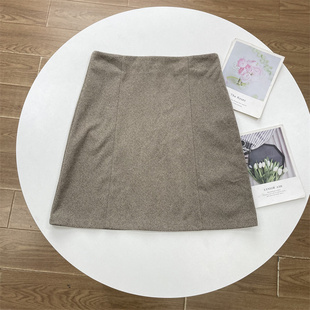 款 高腰半身裙修身 花纹 新款 显瘦A字裙通勤短裙 外单25年秋季 Y2经典