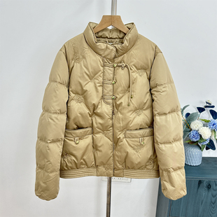 中年妈妈冬装羽绒服女2025新款气质贵夫人白鸭绒婆婆衣服冬季保暖