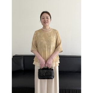 妈妈夏装冰丝短袖T恤2026新款中老年人时尚休闲女装洋气夏季上衣
