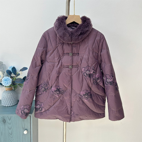 禾美人冬季羽绒服女妈妈款中老年