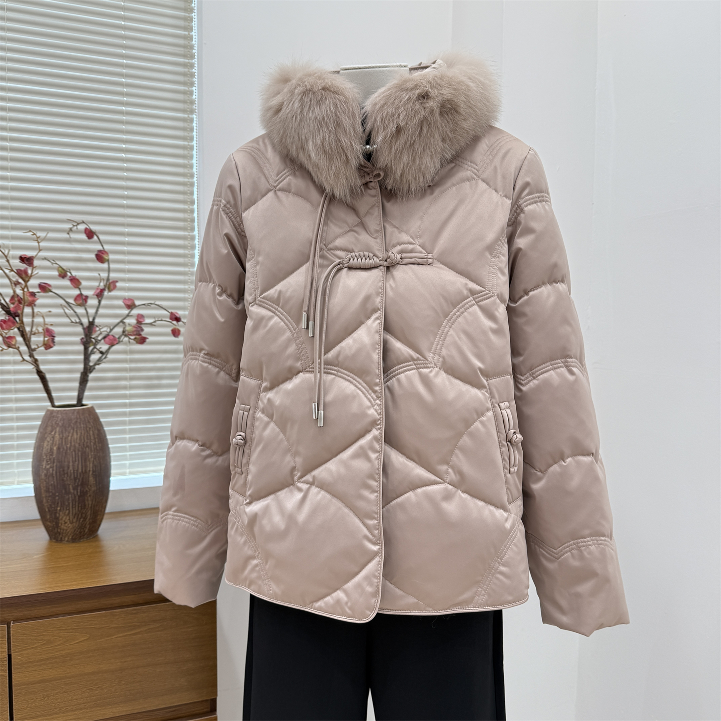 中老年妈妈装羽绒服外套