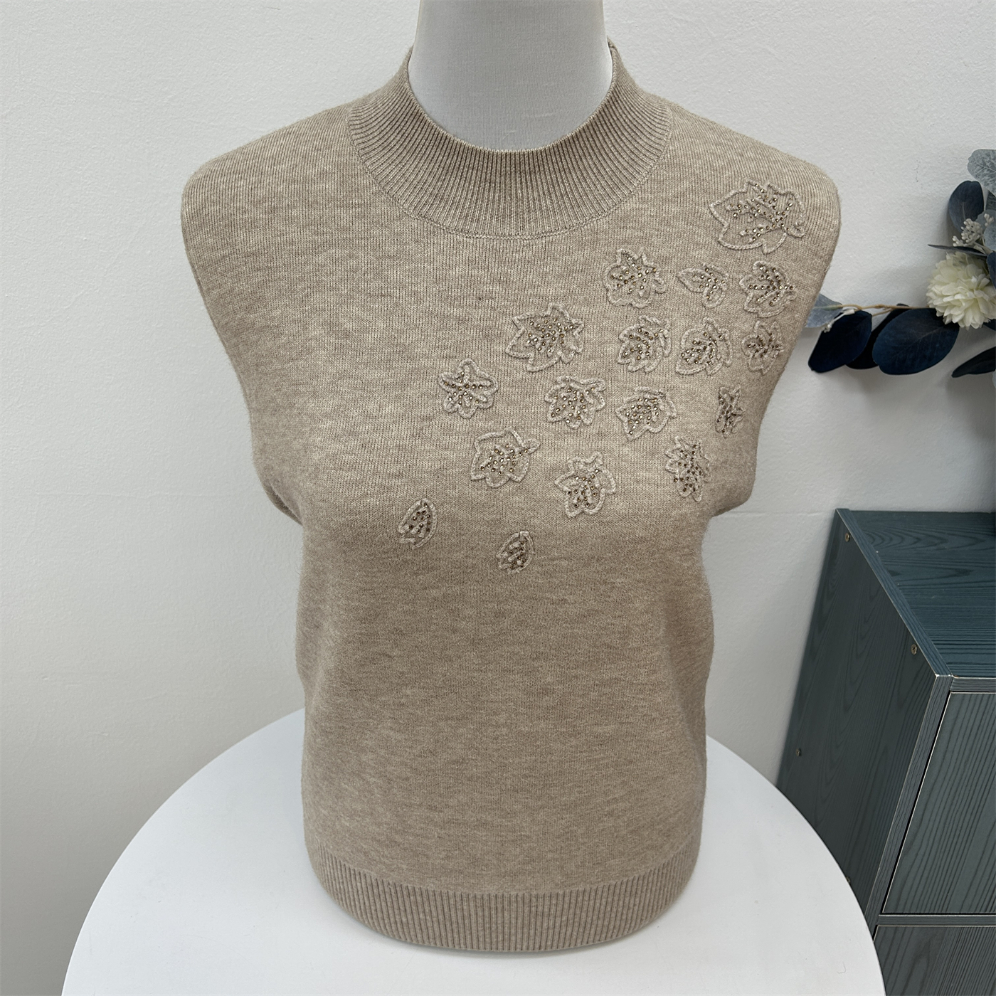 中年妈妈冬装加绒加厚保暖毛衣