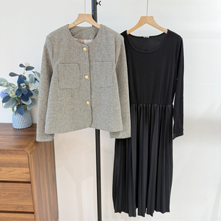 妈妈春装连衣裙时尚两件套2026新款中老年女春秋外套阔太太套装裙