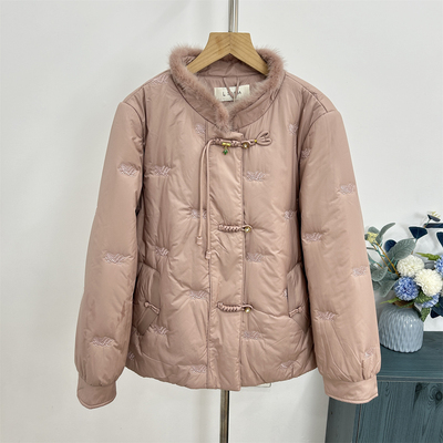 中老年妈妈装加厚羽绒服禾美人