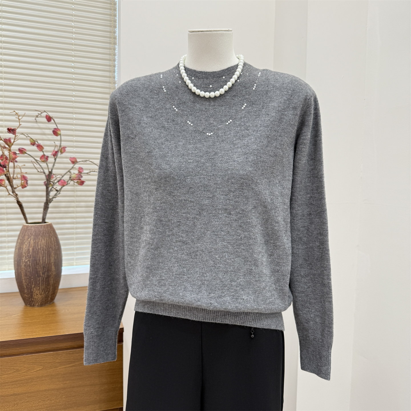 中老年人秋冬款毛衣女