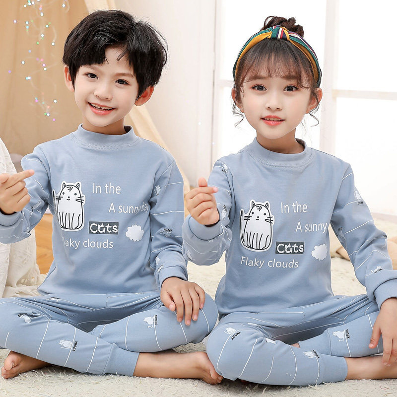 儿童纯棉内衣套装中领男女童全棉秋衣秋裤宝宝秋冬睡衣男孩棉毛衫,童装/婴儿装/亲子装,内衣套装,淘宝优惠券,粉丝福利购,淘宝优惠卷
