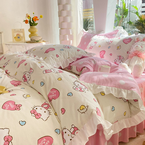 hellokitty儿童被套全棉纯棉被罩