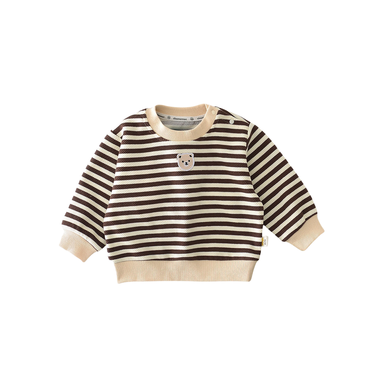 三折品牌清仓婴幼儿秋冬季卫衣男女宝宝春圆领套头衫韩版条纹上衣