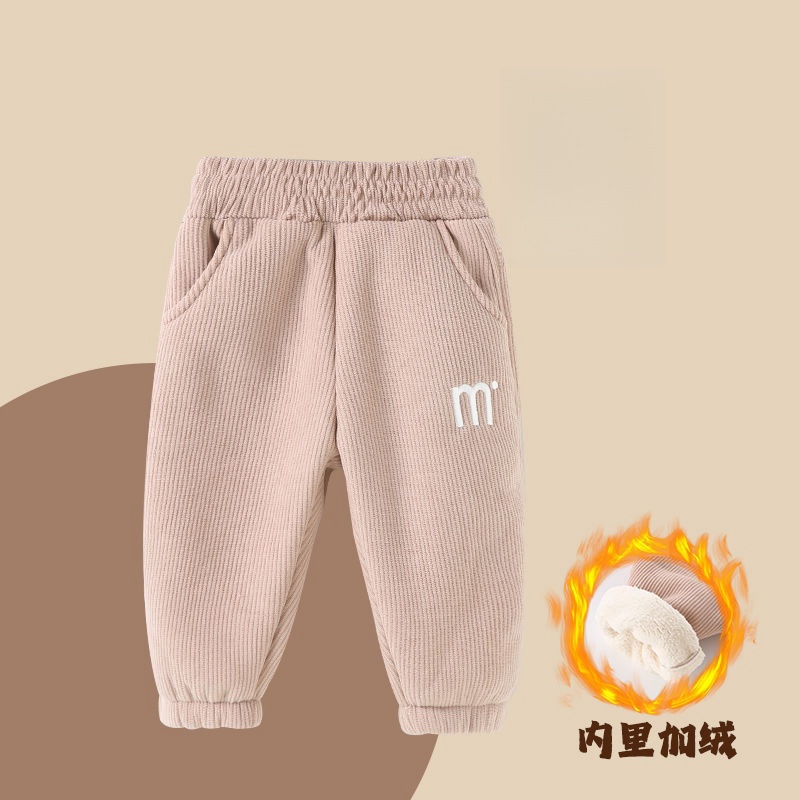 【三折专区】品牌折扣店撤柜秋冬季羊羔绒味苦保暖休闲裤百搭长裤