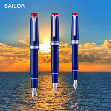 日本 sailor写乐21K平顶天冠海上霞光限定金尖大型钢笔送礼墨水