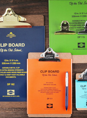 日本HIGHTIDE PENCO垫板多功能手帐木菜单账单书写板夹写字板收纳