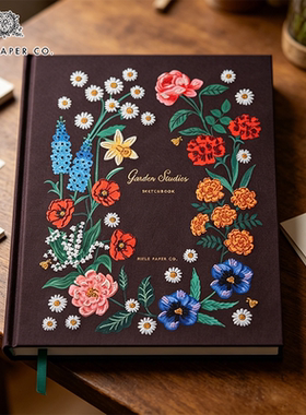 RiflePaperCo.刺绣笔记本插画