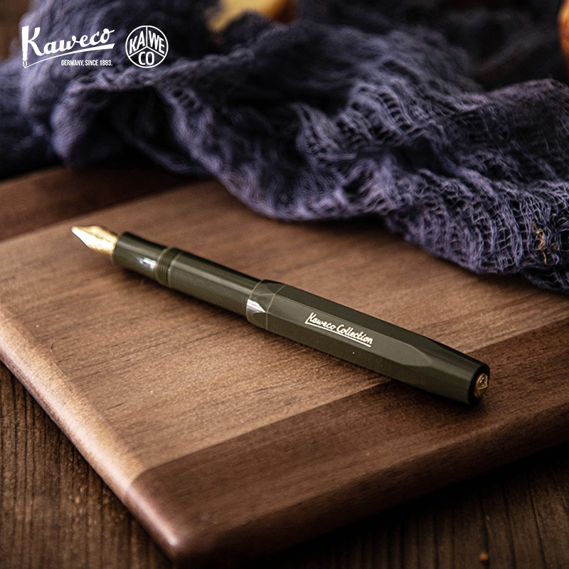 德国kaweco 橄榄绿奇幻蓝限定色收藏家系列练字口袋钢笔专用复古