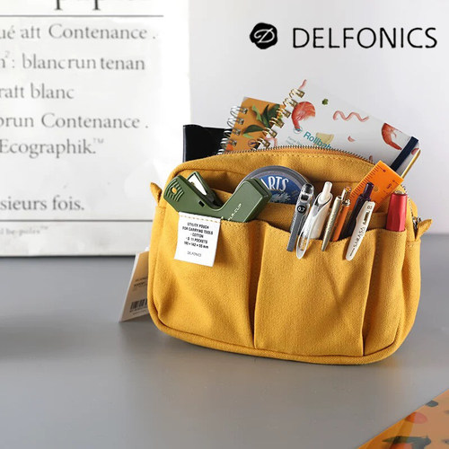 delfonics多功能多口袋日系笔袋