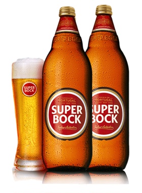 葡萄牙原装进口超级波克啤酒SuperBock拉格黄啤酒1L*6瓶整箱
