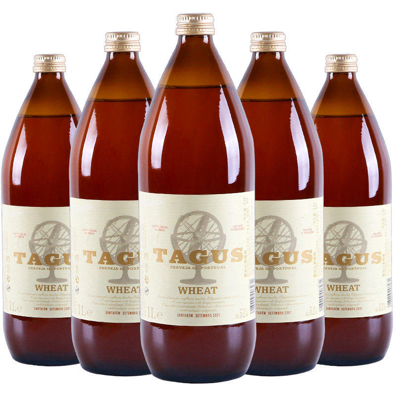 西班牙进口泰谷白啤1L*6瓶TAGUS精酿大瓶装啤酒整箱