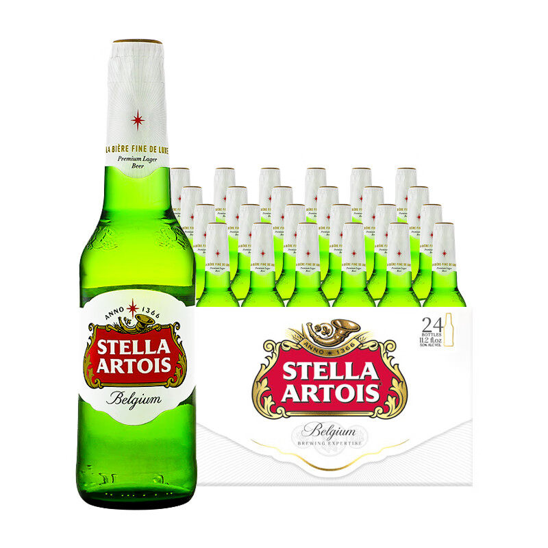 时代/Stella Artois啤酒207ml*24瓶国产精酿拉格啤酒整箱