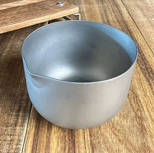 180ml户外纯钛双层公道杯分茶器功夫茶具滤茶器露营耐热泡茶水杯