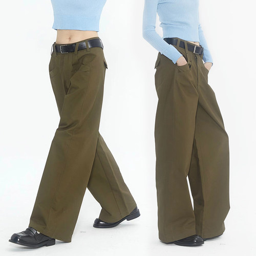 nomnonnomme休闲直筒双口袋