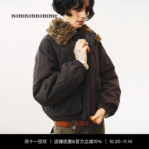 时髦短款3M新雪丽夹棉毛领棉服